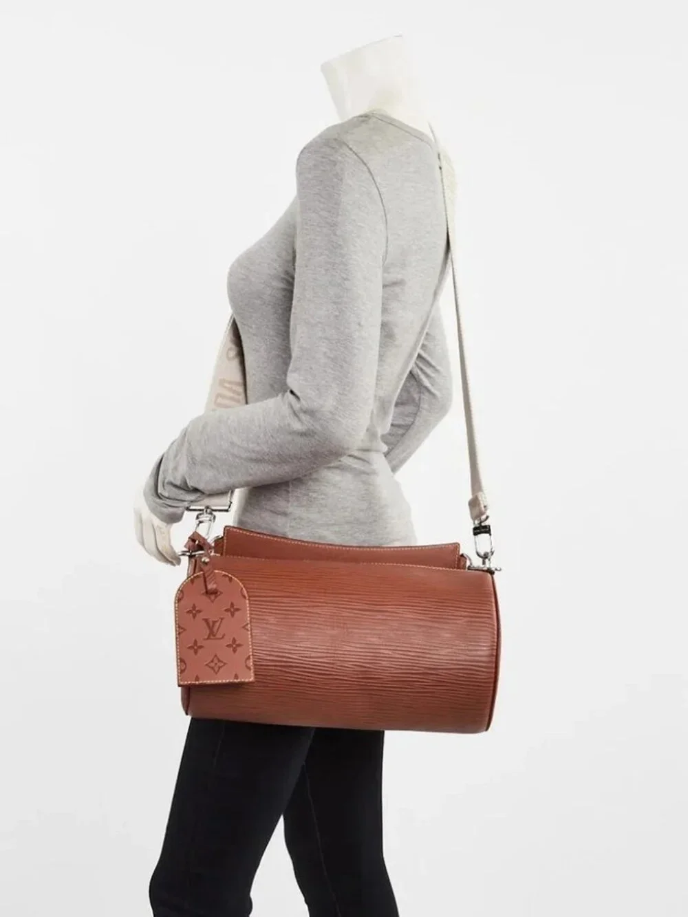 Louis Vuitton Brown Epi Leather Soft Polochon XL Bag